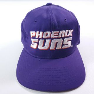 Vintage Phoenix Suns Starter Snapback Hat Purple Nba Basketball