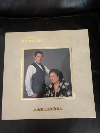 Freddie Mercury Montserrat Caballe Barcelona Lp Vinyl 33 Rpm 1st Uk Pressing