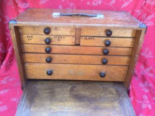 Vintage Moore And Wright Toolmaker Chest Or Cabinet Good Condion 3