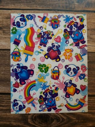 Lisa Frank Sticker Sheet Painter Panda S139
