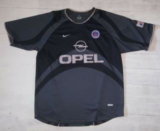 Vintage Nike Paris Saint Germain Psg 2001 - 2002 Jersey Opel Size L