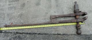 Antique Blacksmith Post Leg Vise 4 “ Jaw Collectible Forged Tool