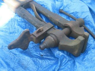 Up For Is Very Large Blacksmith Vise Jaws Are 7 Inches Wide Very Heavy