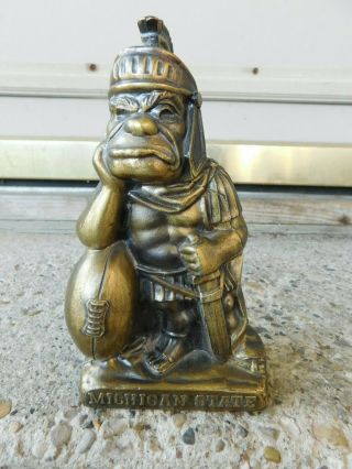 Vintage Rare Banthrico Michigan State Spartans Football " Sparty " Bank