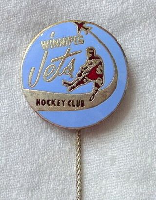 Old Winnipeg Jets Ice Hockey Club Pin Badge Nhl Canada Wha 1970´s