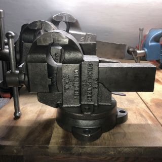 Chas.  Parker No.  974 Bench Vise 4” Jaws 63lbs