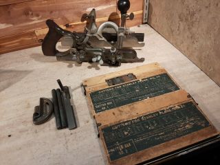 Vintage Stanley No 45 Sweetheart Combination Plane All 23 Cutters Nr