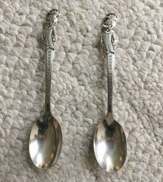 1960’s Vintage Woody Woodpecker 6” Spoons (two Spoons) - - Old Company Plate
