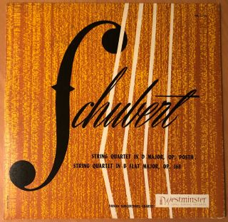 Schubert String Quartets Vienna Konzerthaus Westminster Wl 5110 Mono Ex