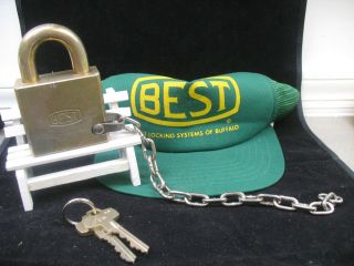 Best Lock Co.  Heavy - Duty Padlock / Best Lock/ Best Padlock/locksmith/advertising