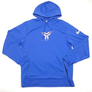 Vintage Nike Kobe Bryant Therma Fit Blue Hoodie Sweatshirt Size Xl Black Mamba