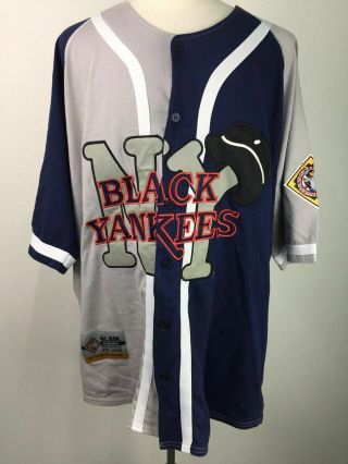 Rare Nlbm Nyc Black Yankees 35 Negro League Throwback Jersey Mens 2xl Xxl