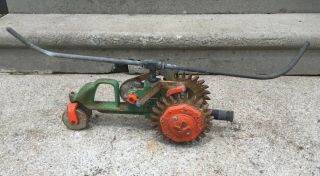 Vintage F.  D.  Kees 101 Traveling Tractor Sprinkler Cast Iron Water System