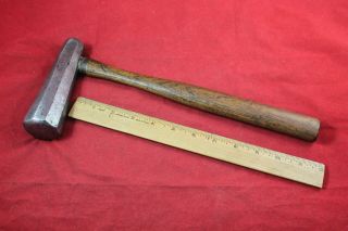 Vintage 2 1/2 Lbs Signed Blacksmith/anvil/forge Bladesmith " Dog Head " Hammer