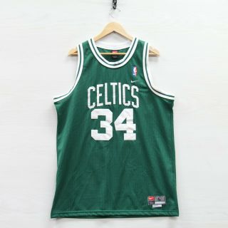 Vintage Paul Pierce 34 Boston Celtics Nike Swingman Jersey Size Large Green Nba