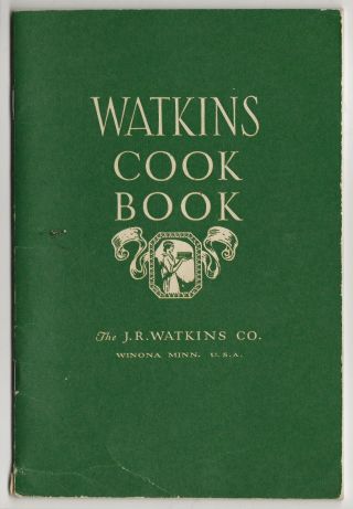 Vintage 1930 Booklet: J.  R.  Watkins Promotional Recipe & Cook Book