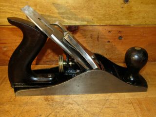 Vintage Stanley Plane No 4 1/2 Type 15 1931 - 1932,  Tuned & Ready,  Cond 3