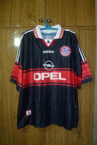 Bayern Munchen Fc Munich Adidas Football Shirt Home 1997/1998/1999 Men Size 2xl