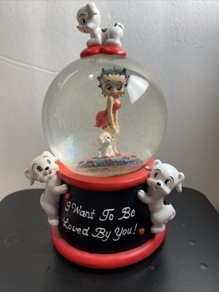 Betty Boop Mini Water Snow Dome Globe - I Want To Be Loved By You