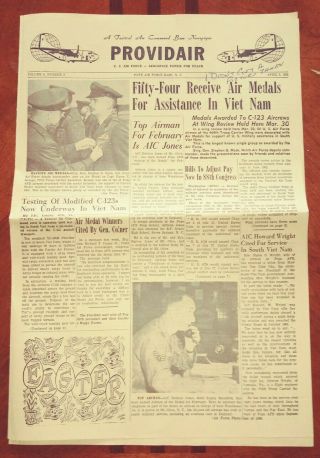 Providair Tactical Air Command Vintage Newspaper 1963 Pope Air Force Base