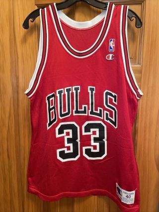 Nba Vintage Scottie Pippen Chicago Bulls Jersey [champion Size 40]