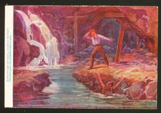 Australian Advertising Postcard Stage The Great Rescue By Bland Holt Company 3