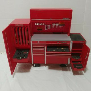 Snap On Miniature Tool Box Bank With Tools Piggy Bank Die Cast