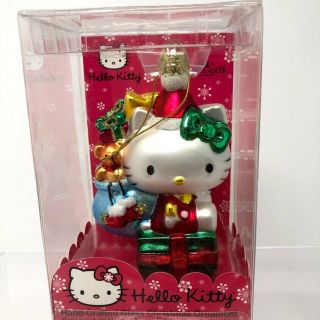 Hello Kitty Kurt S.  Adler By Sanrio Hand Crafted Glass Christmas Ornament