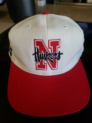 Vtg Nebraska Cornhuskers Snapback Hat Cap American Needle Embroidered Vgc