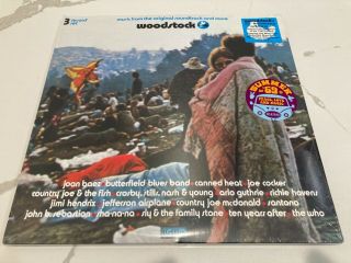Woodstock 50th Anniversary 180 Gram Edition 3lp Set W/both Hype Stickers
