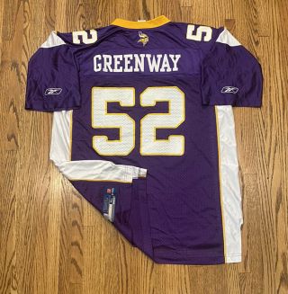 Minnesota Vikings Chad Greenway Vintage Reebok Nfl Equipment Football Jersey Xl