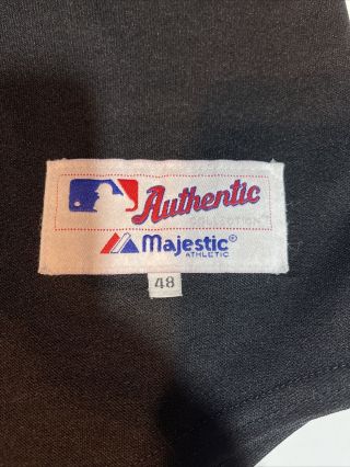 Authentic Majestic MLB Chicago White Sox Jersey XL Size 48 Black Baseball 2