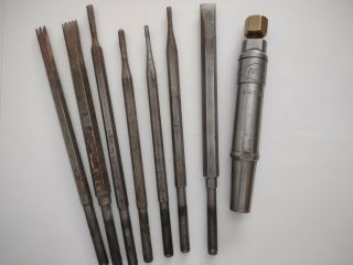 Stone Carving Tools Trow & Holden Chisels And Pneumatic Hammer