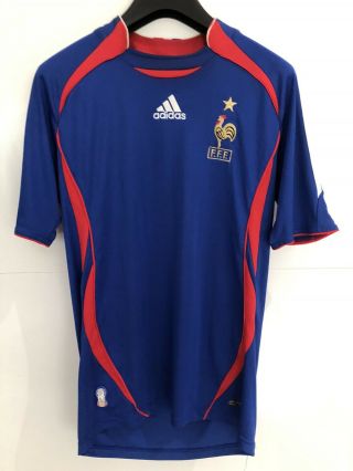 France 2006/07 Adidas Home Football Shirt S Mens Vintage Soccer Jersey Camiseta