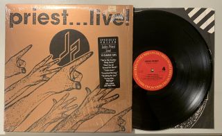 Judas Priest - Live 2lp 1987 Columbia C2 40794 Ex/vg,  Shrink Hype Sticker