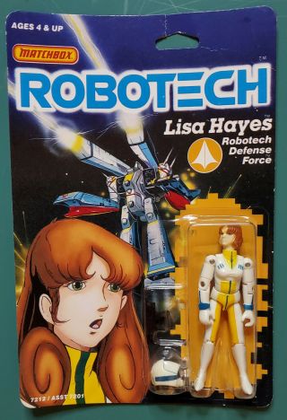 Robotech/macross Lisa Hayes Action Figure Matchbox 1985 -