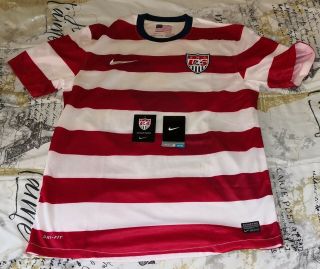 Vintage 2012 Nike Usa National Team Home Waldo Jersey / Shirt Medium Ss