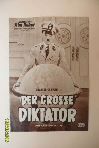 Illustrierte Film - Bühne The Great Dictator Charlie Chaplin Paulette Goddard