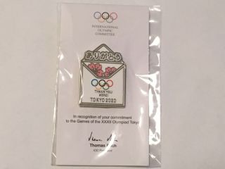 2020 Tokyo Olympic Pin Badge Thank You Pins