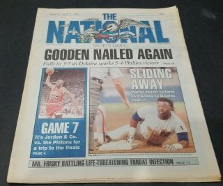 The National Sports Daily Newspaper June 3 1990 Game 7 To Finals Michael Jordan