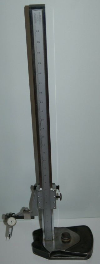 L.  S.  Starrett Co.  No.  254 26 " Vernier Height Gage With Brown & Sharpe Indicator