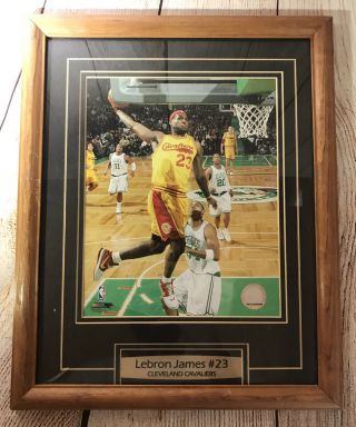 2009 Framed Lebron James Cleveland Cavaliers Picture