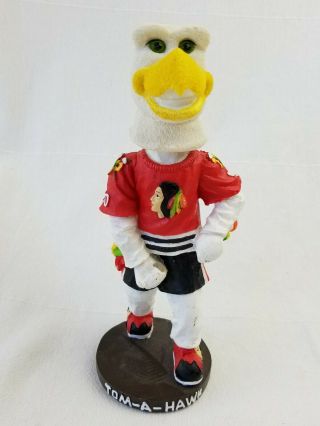 Portland Winter Hawks Tom - A - Hawk Bobble Head Mascot Whl Hockey Hand Painted Rare