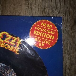 Ozzy Osbourne Lp Vinyl Picture Disc 1982 Mr.  Crowley Terre Haute Pressing 3