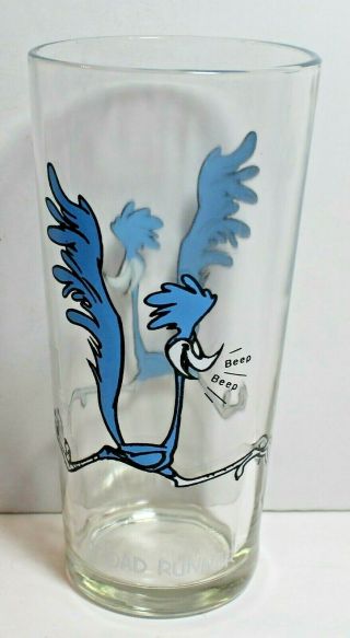 1973 Pepsi Collector Series Road Runner Glass Warner Bros Looney Tunes