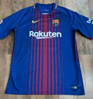 Messi 10 Nike Dri Fit Barcelona 2017 Rakuten Fcb Soccer Jersey Men Xl