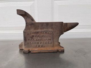 Antique/vintage Anvil Blacksmith Bloomfield Bench Vise 3 - 1/2 " Jaw