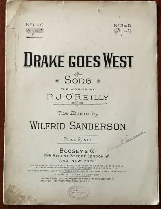 Drake Goes West By P.  J.  O’reilly & Wilfred Sanderson,  Boosey & Co.  – Pub.  1910