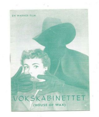 Neat Vintage 1953 House Of Wax Movie Promo Booklet Written In German