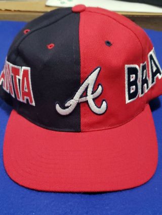 Atlanta Braves Vintage Snapback Hat American Needle Rare Atl